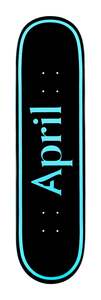 APRIL OG LOGO BLUE/BLACK 8.25" DECK