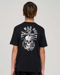 THE MAD HUEYS ROPE SKULL ANCHOR | YOUTH SS TEE