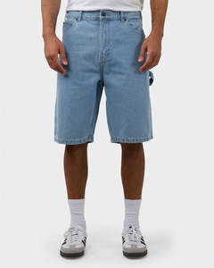 All Bottoms: Dickies 11" Relaxed Fit Carpenter Denim Shorts - Light Indigo