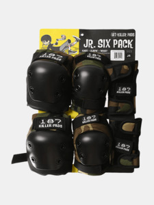 187 Killer Pads Junior Six Pack - Camo