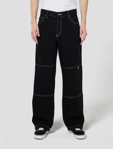 Dickies Denim DK011801 Double Knee Pant - Black Denim