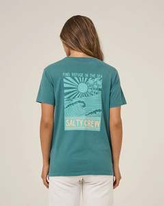 All Tops: Salty Crew Rise And Smile Womens Boyfriend Tee