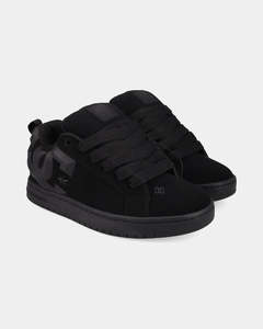 DC Court Graffik Beveled - Black/Black/Grey
