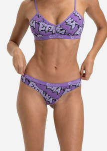 Womens Bottoms: Ethika Womens Drip Wave Thong