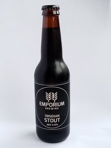 Products: OBSIDIAN Stout 4.5% - Emporium Brewing
