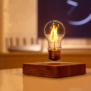 Creative Minimal Self-rotating Wireless Powered Maglev Bulb Emporium Discounts