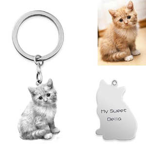 Affordable Pet Accessories: Private Custom Pet Character Photo Necklace Keychain Emporium Discounts