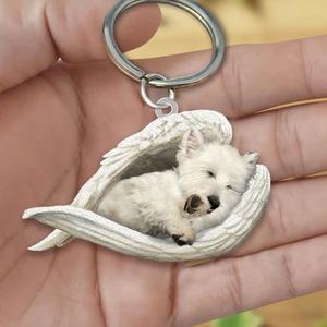 Affordable Pet Accessories: Dog Sleeping Angel Keychains