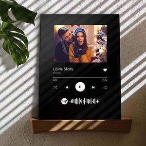 Custom Spotify Plaques Scannable Music Black Plaque