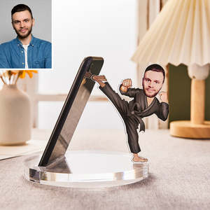 Specials Gifts: Personalized Photo Acrylic Phone Holder Stand Unique Fun Mobile Phone Stand