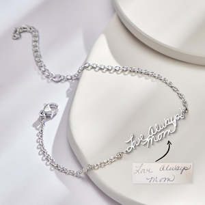 Personalized Photo Handwriting Bracelet