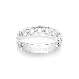 Valentines Day Gift 2024: Men's Personalized Ring Custom Message Ring the Best Gift for Lover