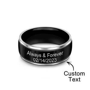 Valentines Day Gift 2024: Engraved Handwriting Ring, Custom Handwriting Ring, Anniversary Gift Handwritten Jewelry, Personalized Valentine's Day Gift
