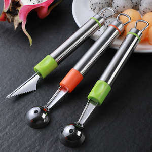 Special Occasions: A3201 Stainless Steel Fruit Digger Home Creative Watermelon Digging Spoon Kitchen Fruit Carving Tool