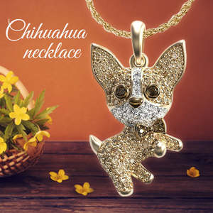 Necklace: Chihuahua Dog Necklace Pendant