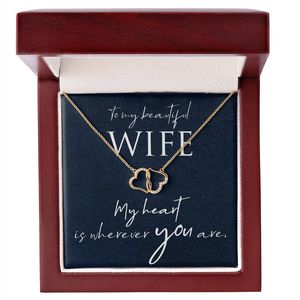 To My Wife Heart Necklace
