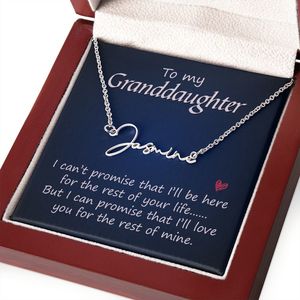 Necklace: To My Granddaughter Signature Necklace