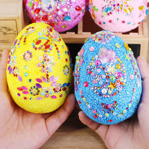 Creative Easter Egg Painted Snow Mud Decoration Set