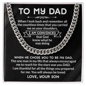 Fathers Day From His Son: To my Dad I am Convinced That God Knew What Is Was Doing