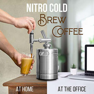 Dad Gifts: Nitrogen Coffee Machine Stainless Steel Coffee Barrel