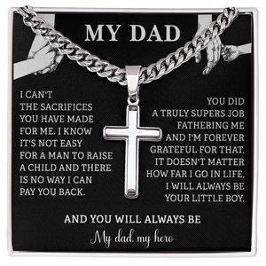 Necklaces From Your Son: My Dad My Hero Cuban Chain