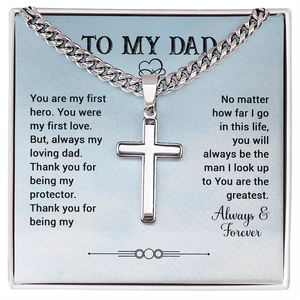 To My Dad Always & Forever With Personalized Engraving