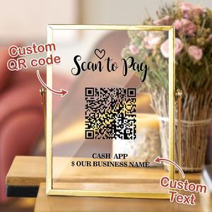 Office Supplies: Custom QR Code Sign Template Scan to Pay Sign