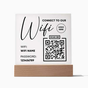 Connect To Our Wifi with Logo
