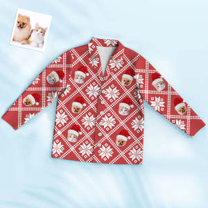 Pyjamas Collection: Custom Photo Face Pajama Christmas Atmosphere Creative Gifts