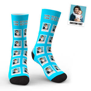 Socks Collection: 3D Preview Custom I Love You Polaroid Socks