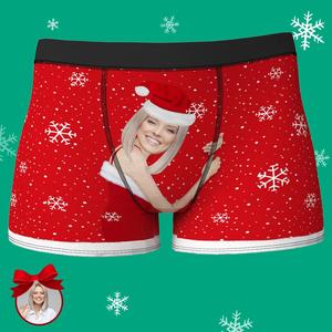Underwear Collection: Custom Face Christmas Underwear Men's Boxers Briefs