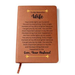 To My Wife: Graphic Leather Journal To My Beautiful Wife