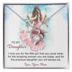 Daughter Gifts: To My Daughter Forever Love Necklace