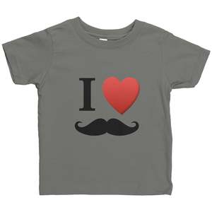 Rabbit Skins Infant Shirt Movember I Love Moustache