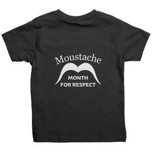 Mo Vember Toddler Clothes: Rabbit Skins Toddler Shirt Back Movember Month Of Respect