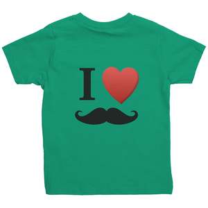 Mo Vember Toddler Clothes: Rabbit Skins Toddler Shirt I Love Moustache Movember