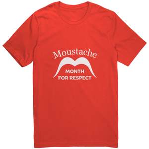 Unisex Shirt Movember Month Of Respect Back Print