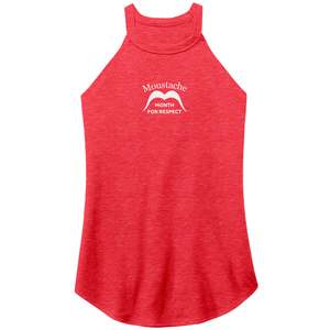 WOMEN’S PERFECT TRI ROCKER TANK Front Normal Distance 1/2 Print Movember Moust&hellip;