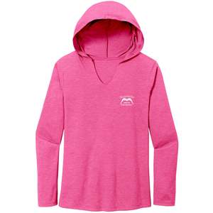 WOMEN’S TRI LONG SLEEVE HOODIE Movember Moustache Month For Respect Front & Ba&hellip;