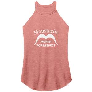 WOMEN’S PERFECT TRI ROCKER TANK Front Double Distance Front Top Movember Moust&hellip;