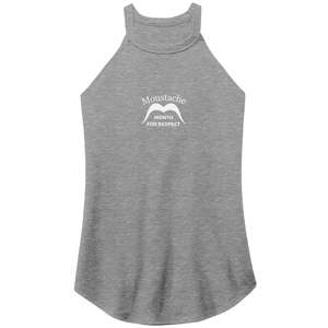 WOMEN’S PERFECT TRI ROCKER TANK Front Triple Distance 1/2 Print Movember Moust&hellip;