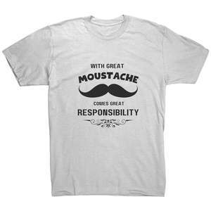 American Apparel Mens Shirt Movember Front print Design 3