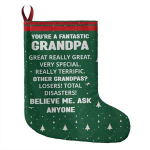 Merry Christmas: Grandpa Giant Holiday Stocking