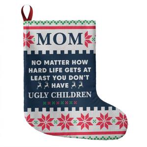 Merry Christmas: Mom Giant Holiday Stocking
