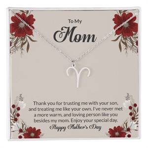 Zodiac Symbol Necklace: Happy Mother's Day Zodiac Symbol Necklace