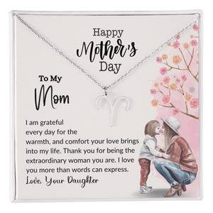 Happy Mother's Day Zodiac Symbol Necklace