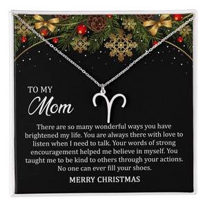Zodiac Symbol Necklace - To My Mom Merry Christmas