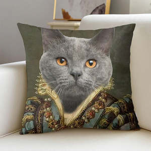 Halloween Super Sale: Custom Photo Face Pillow Cat Knight Pet Home Gifts