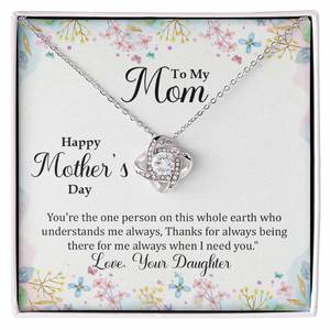 Love Knot Necklace (Yellow & White Gold Variants)