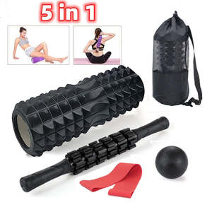Bargain Sports And Outdoors Gear: 5 in 1 Hollow Foam Shaft Pilates Yoga Shaft